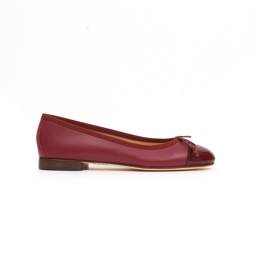 Ballerine bordeaux hot sale